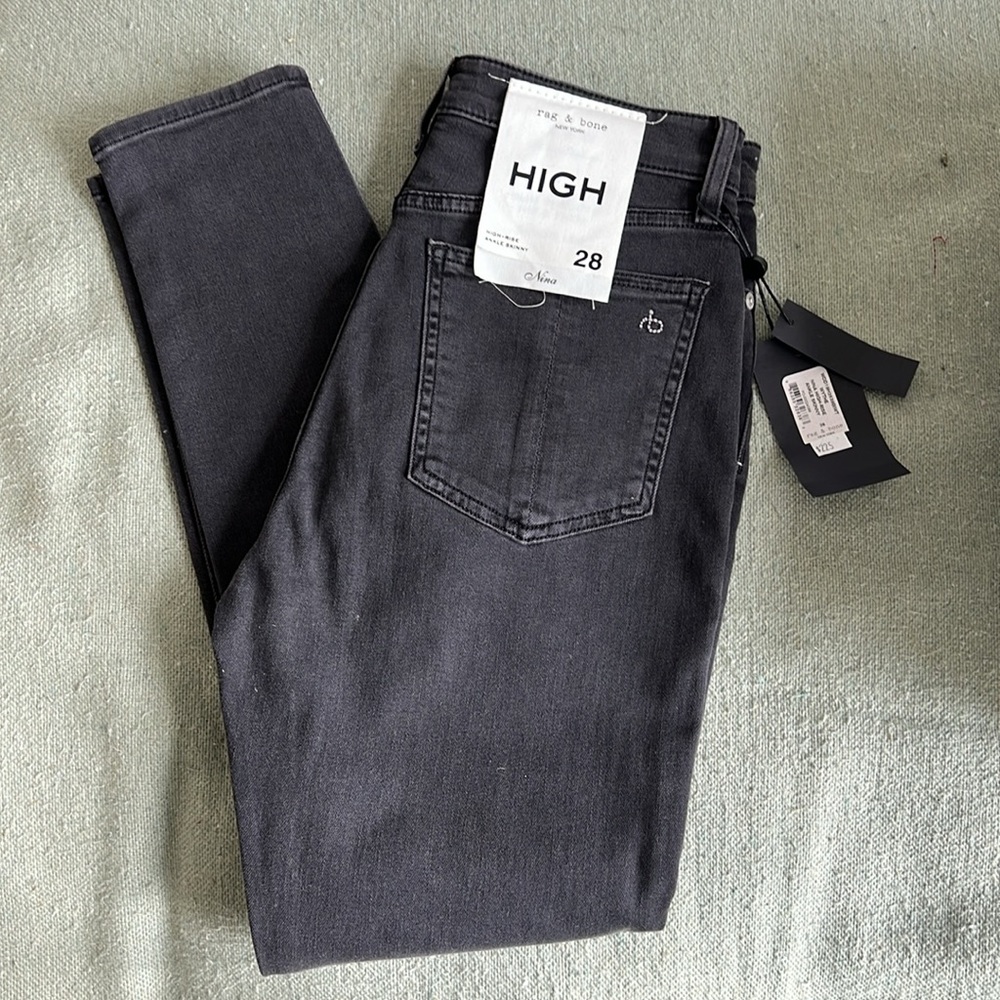 rag & bone Nina high-rise skinny jeans in size 28